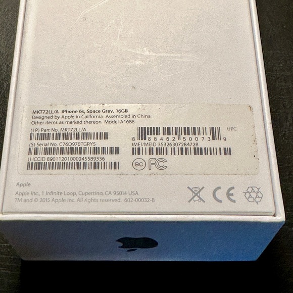 iPhone 6S (16GB) BOX ONLY!  Phone NOT included. - Picture 4 of 13